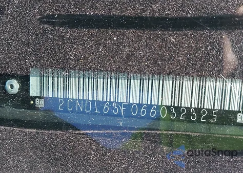 2006 Chevrolet Equinox Lt из США, поврежденный, VIN 2CNDL63F066032325